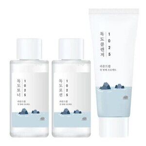 Round Lab 1025 Dokdo On the Go Kit Cleanser Toner Lotion 40ml + 50ml + 50 ml